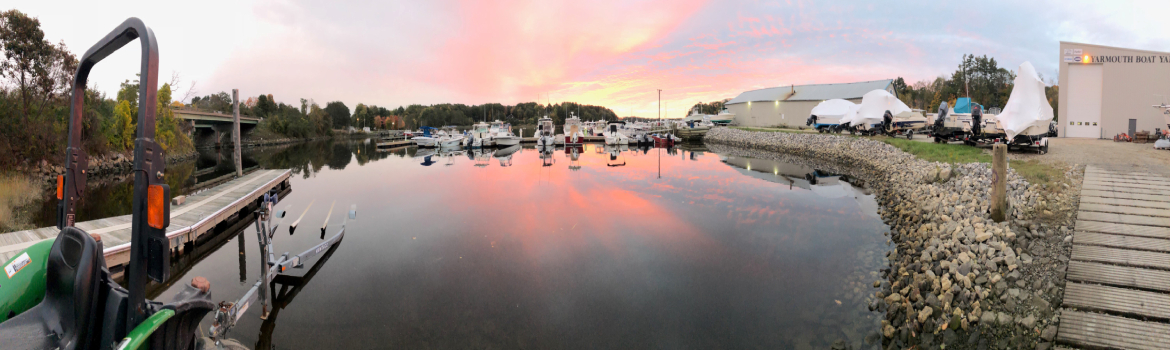 Panoramic view of Docks a yarmouth 